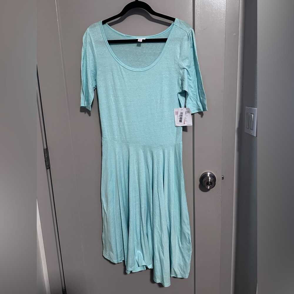 *Nicole Light green  Midi Dress